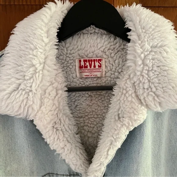 Vintage 80s Levi’s Sherpa Jacket - Picture 3 of 8